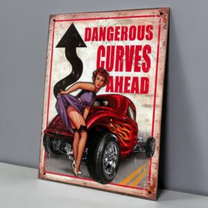 Dangerous Curves Ahead Pin-Up