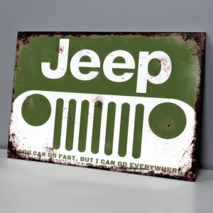 Jeep, You Can Go Fast, But I Can Go Everywhere