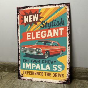 Chevrolet Impala SS 1964 - Chapa Vintage - AUT058