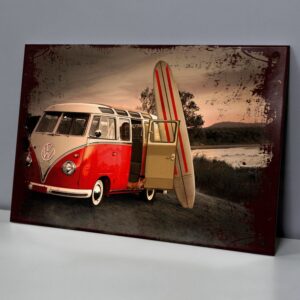 Combi Volkswagen Con Tabla De Surf