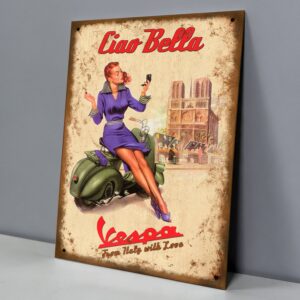 Vespa Ciao Bella, Pin Up en Paris