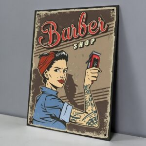 Barber Shop Pinup Tatuada