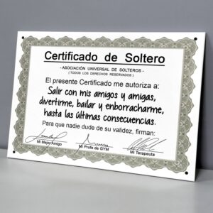 Certificado De Soltero