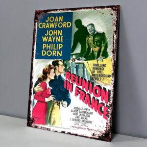 Reunión en Francia, Crawford y John Wayne