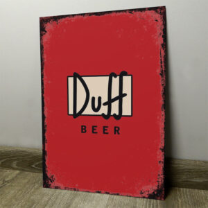 Duff Beer Logo Simpsons - Chapa Vintage - BEE026