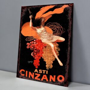Cinzano Asti Mujer Art Nouveau