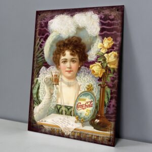 Coca-Cola Dama Victoriana con Sombrero