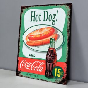 Hot Dog y Coca-Cola 15¢ in Bottles