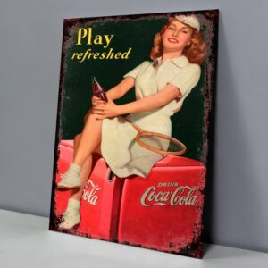 Pin Up Tenista, Play Refreshed Coca-Cola
