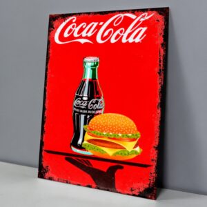 Coca-Cola con Cheeseburger