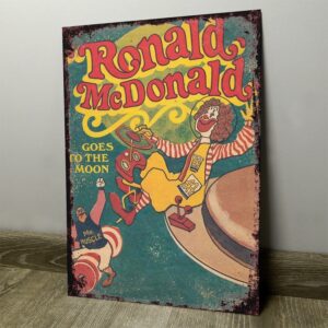 Ronald McDonald a la Luna - Chapa Vintage - HAM005
