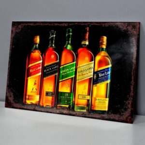 Johnnie Walker Etiquetas Red Black Green Gold Blue