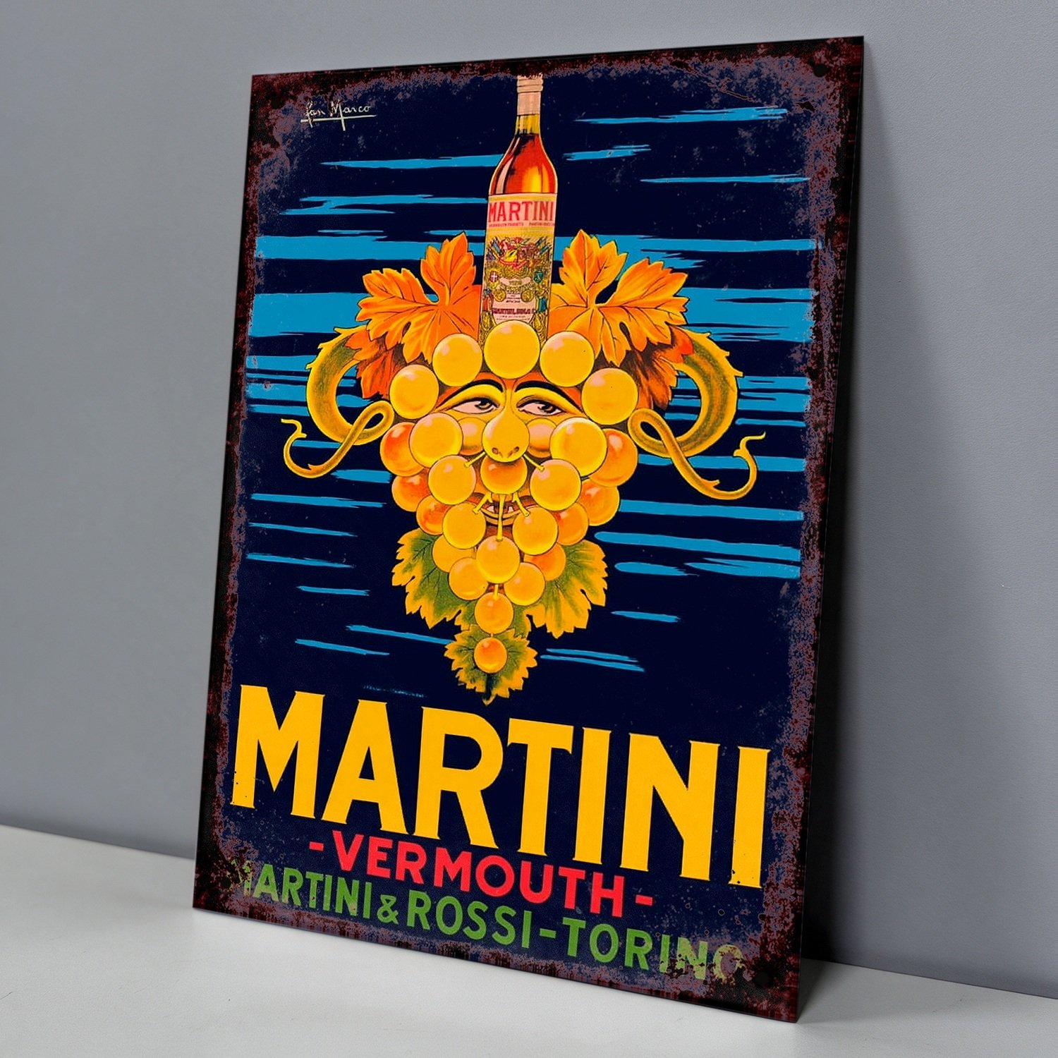 Martini & Rossi Vermouth con Uvas, Torino - Chapa Vintage - MAR002
