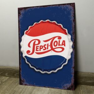 Pepsi-Cola Tapita Azul - Chapa Vintage - PEP006