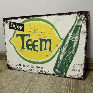 Teem Lemon-Lime, Pepsi-Cola - Chapa Vintage - TEE001