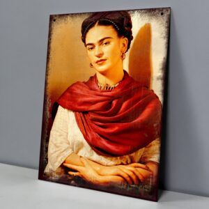 Frida Kahlo Retrato Rebozo Rojo