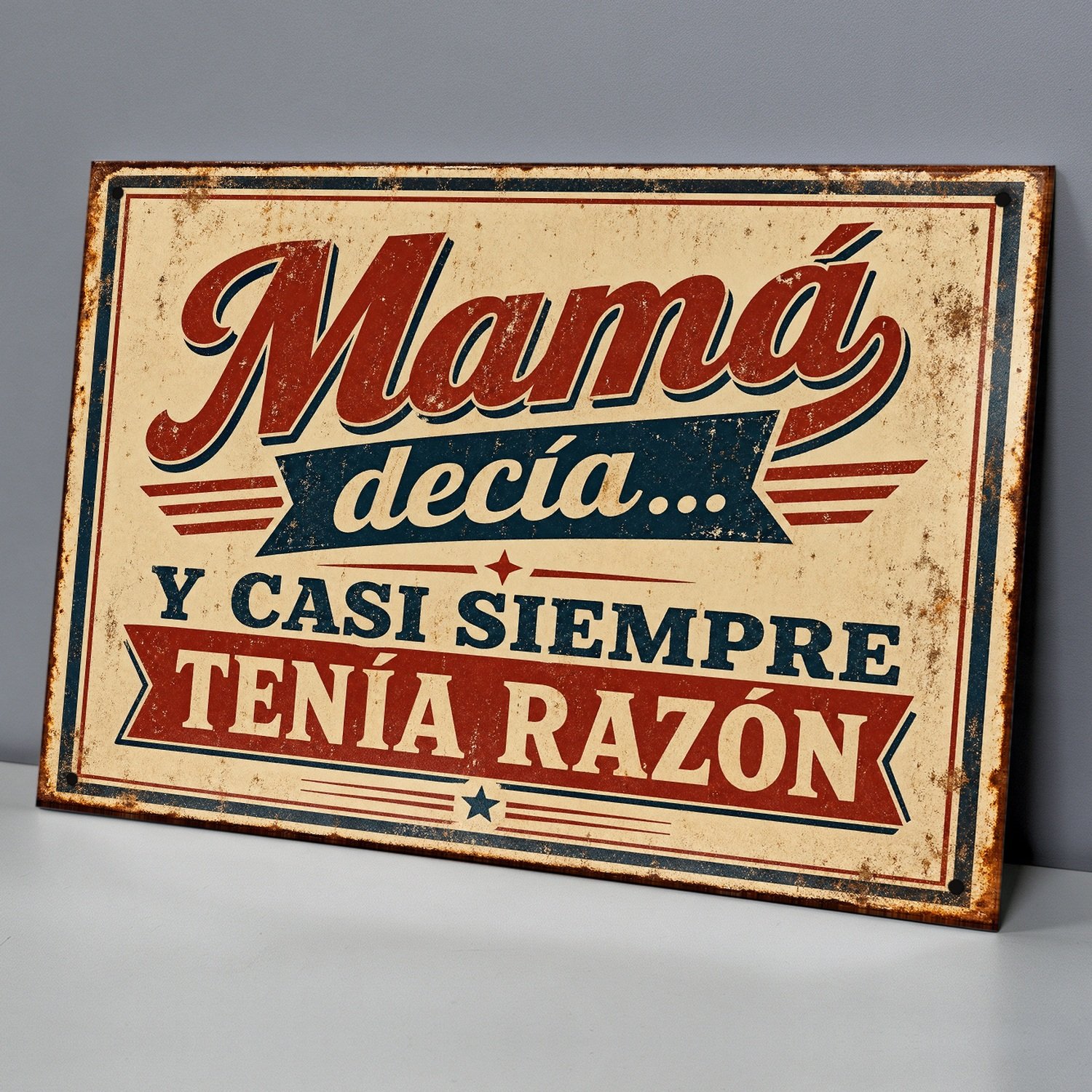 Mamá Decía... Y Casi Siempre Tenía Razón - Chapa Vintage - AMA005