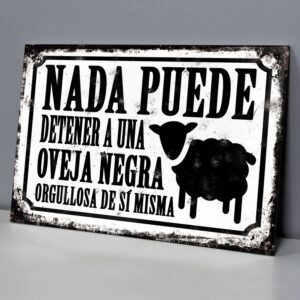 Una Oveja Negra Orgullosa De Sí Misma