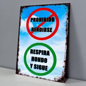 Prohibido Rendirse, Respira Hondo Y Sigue