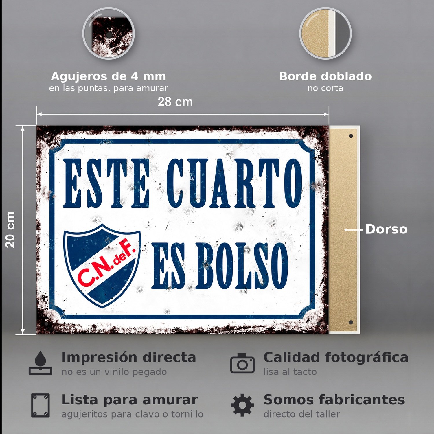Nacional, Este Cuarto es Bolso - Chapa Vintage - CFF007 - Imagen 2