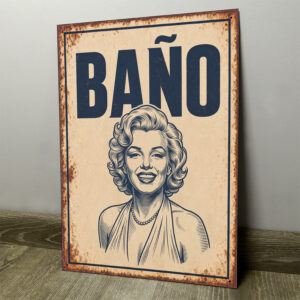 Baño Marilyn Monroe - Chapa Vintage - CFT019