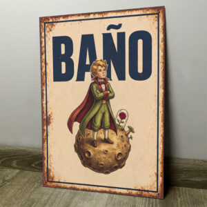 Baño El Principito - Chapa Vintage - CFT021