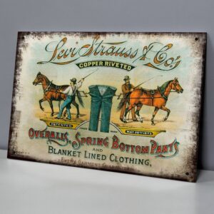Levi Strauss Caballos Tirando Jeans 1873