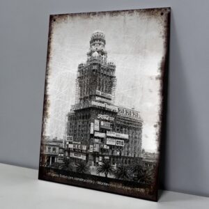 Palacio Salvo en Construcción, 1926