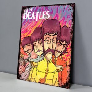 Beatles Caricatura Psicodélica
