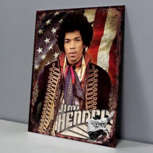 Jimi Hendrix Bandera Estados Unidos