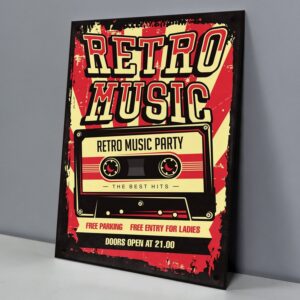 Retro Music Party Cassette