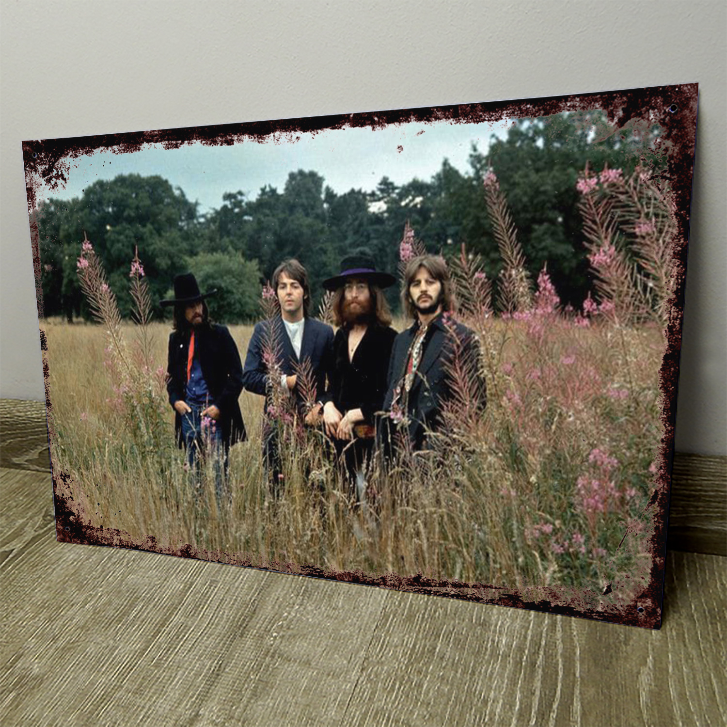 The Beatles En El Campo - Chapa Vintage - MUS062