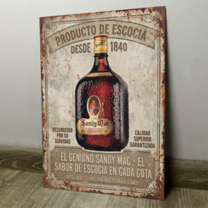 Whisky Sandy Mac Escocés - Chapa Vintage - ACI010