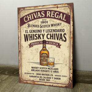 Whisky Chivas Regal 12 Años - Chapa Vintage - ACI014