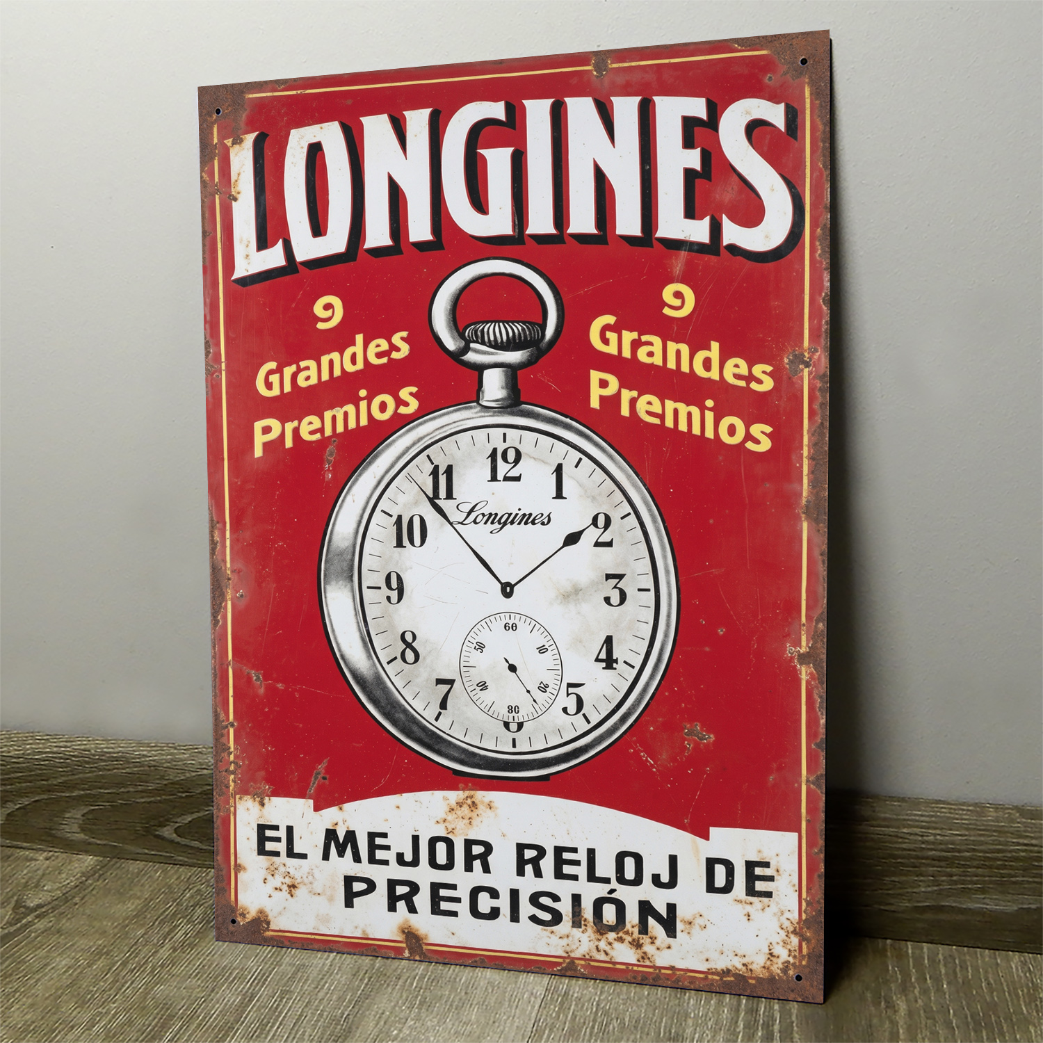 Longines, Reloj de Precisión - Chapa Vintage - ACR007