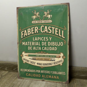 Faber-Castell, Caballeros a Caballo - Chapa Vintage - ACU001