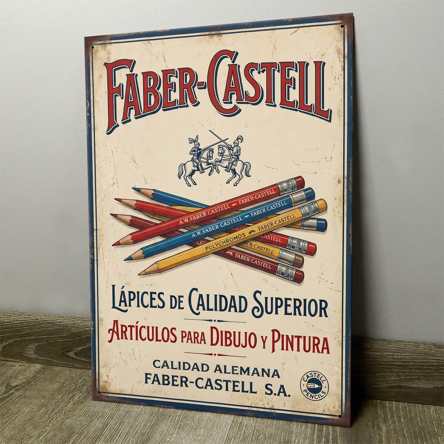 Faber-Castell, Justa Medieval Colores - Chapa Vintage - ACU003