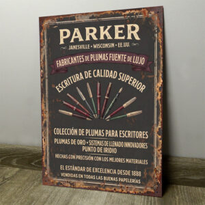 Parker, Colección de Plumas Fuente - Chapa Vintage - ACU011